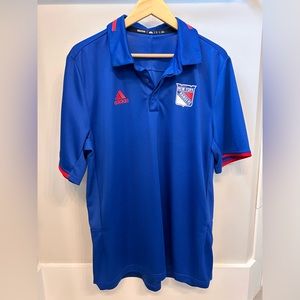 New York Rangers Adidas Performance Polo Large